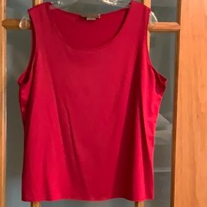 Notations Red Nylon/Spandex XL Tank